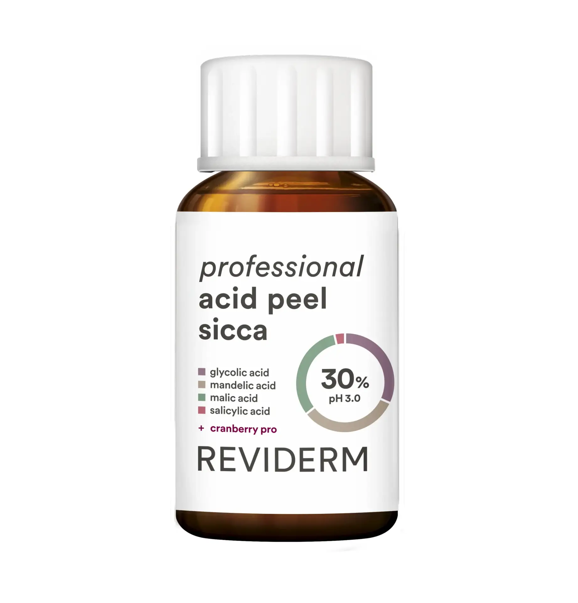 REVIDERM professional acid peel sicca — konzentriertes Fruchtsäurepeeling zur Hautdurchfeuchtung und zum Lösen von Unreinheiten